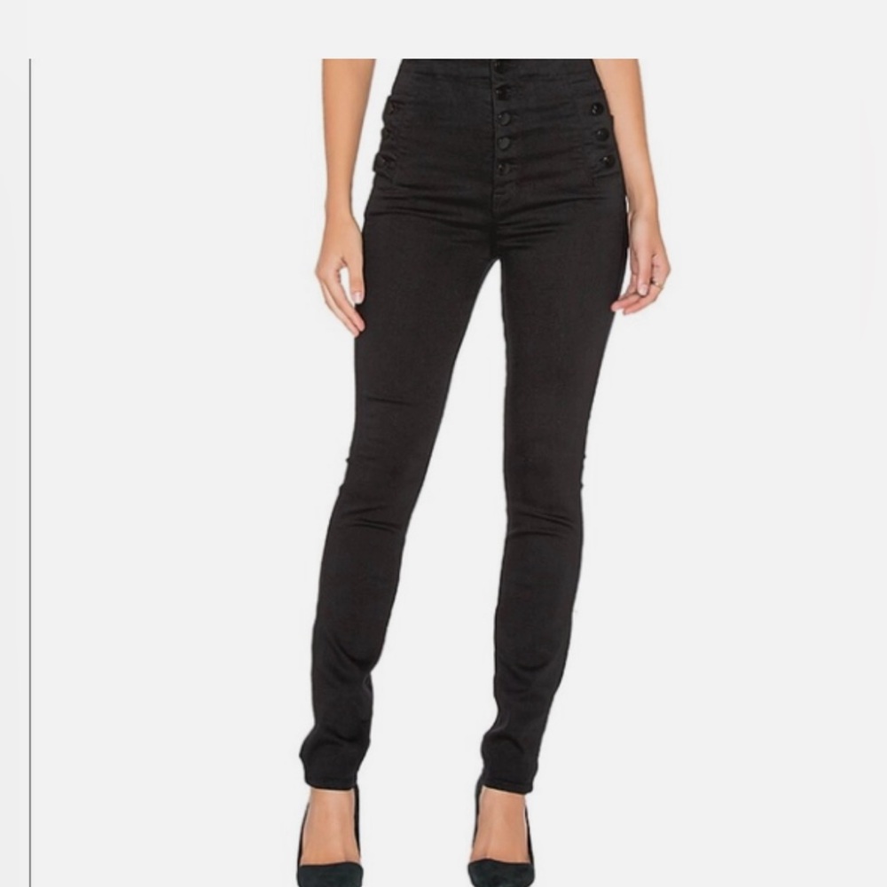 J Brand High Rise Black Jeans